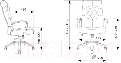 Кресло офисное Бюрократ T-9928SL Fabric (черный Italia Black/крестовина металл хром)