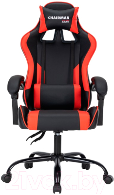 Кресло офисное Chairman CH41 (экокожа черный/красный)
