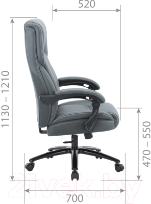 Кресло офисное Chairman CH415 (экокожа серый)