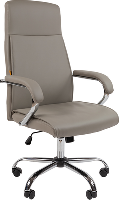 Кресло офисное Chairman CH425 (экокожа серый) - фото