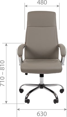 Кресло офисное Chairman CH425 (экокожа серый)