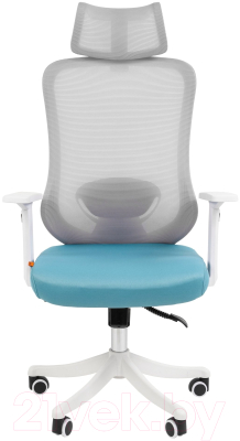 Кресло офисное Chairman CH563 (белый пластик/бирюзовый)