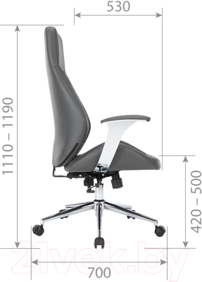 Кресло офисное Chairman CH790 (экокожа черный)