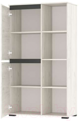 Шкаф Памир Гретта 2С (крафт белый/антрацит)