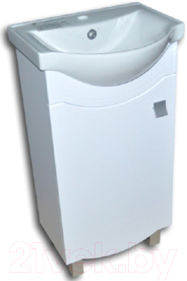 Тумба с умывальником Гамма 21оФ2/1-У 45 Базик-7045 (фрезеровка) - фото