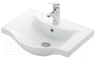 Тумба с умывальником Гамма 21оФ8/1-У45 45 Базик-7045 (улыбка)