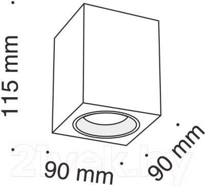 Точечный светильник Maytoni Alfa C013CL-01W
