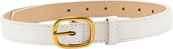 Ремень женский No Brand 909-A11-WHT - фото