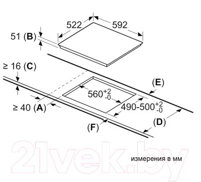 Индукционная варочная панель Bosch PWP61RBB5E