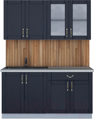 Готовая кухня Интерлиния Мила Крафт 1.6А - фото