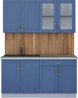 Готовая кухня Интерлиния Мила Крафт 1.6А - фото