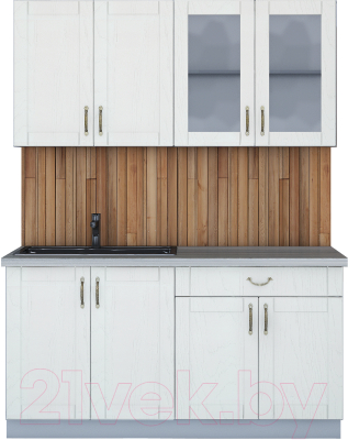 Готовая кухня Интерлиния Мила Крафт 1.6А - фото