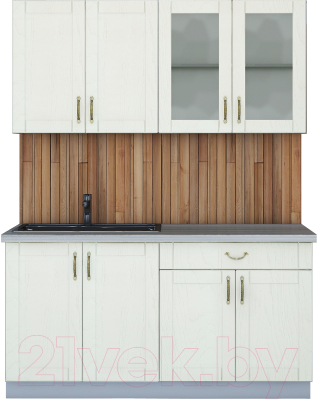Готовая кухня Интерлиния Мила Крафт 1.6А - фото