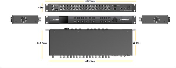 Конвертер цифровой Avmatrix MMV1630 1RU 3G-SDI 16CH / 29718
