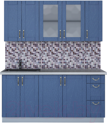 Готовая кухня Интерлиния Мила Крафт 1.7А - фото