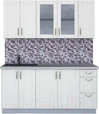 Готовая кухня Интерлиния Мила Крафт 1.7Б - фото