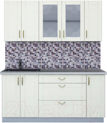 Готовая кухня Интерлиния Мила Крафт 1.7Б - фото