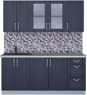 Готовая кухня Интерлиния Мила Крафт 1.8А - фото