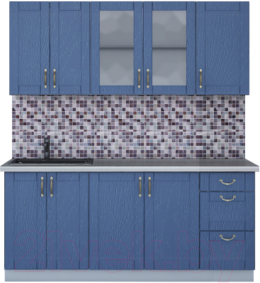 Готовая кухня Интерлиния Мила Крафт 1.8А - фото