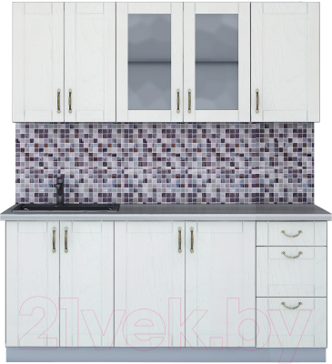 Готовая кухня Интерлиния Мила Крафт 1.8А - фото