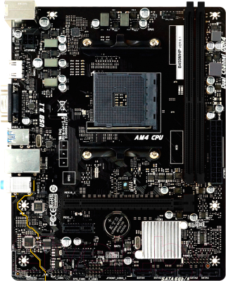 Материнская плата Biostar B450MHP Ver. 6.1 - фото