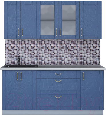 Готовая кухня Интерлиния Мила Крафт 1.8Б - фото