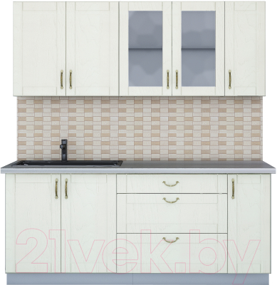 Готовая кухня Интерлиния Мила Крафт 1.9Б - фото