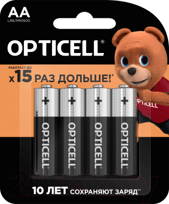 Комплект батареек Opticell AA - фото