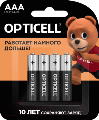 Комплект батареек Opticell AAA - фото