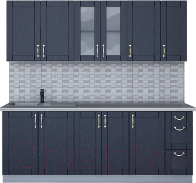 Готовая кухня Интерлиния Мила Крафт 2.1 - фото