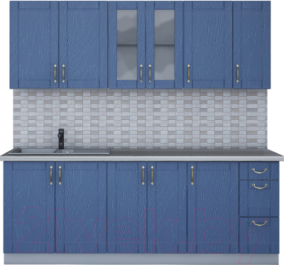 Готовая кухня Интерлиния Мила Крафт 2.1 - фото