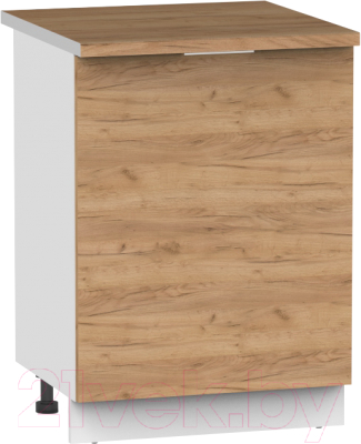 Шкаф-стол кухонный Интермебель Микс Топ ШСР 850-1-500 (дуб крафт золотой/дуб вотан) - фото