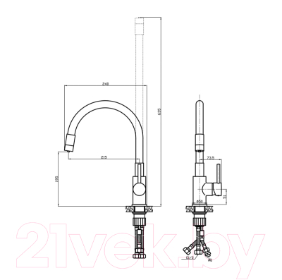 Смеситель Gross Aqua ColorflexPlus 3245609W