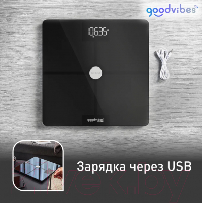 Напольные весы электронные Tefal Goodvibes Health BM9660S1