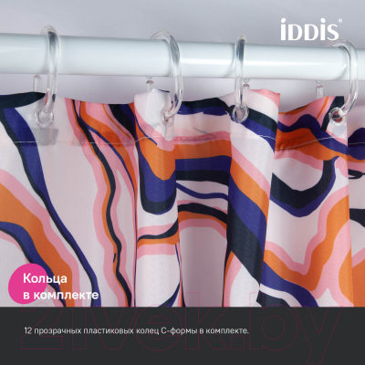 Шторка-занавеска для ванны IDDIS BX01P18i11