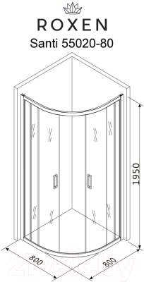 Душевой уголок Roxen Santi 55020-80