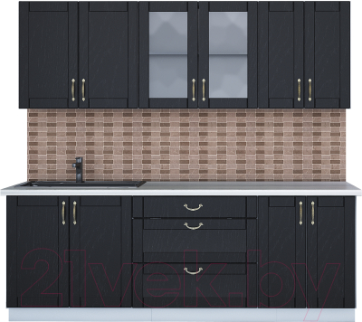 Готовая кухня Интерлиния Мила Крафт 2.2Б - фото