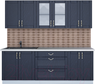 Готовая кухня Интерлиния Мила Крафт 2.2Б - фото