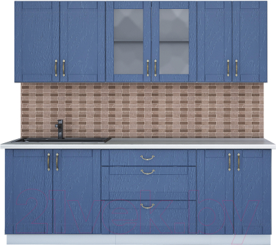 Готовая кухня Интерлиния Мила Крафт 2.2Б - фото