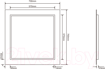 Зеркало Roxen Bliss 510035-70