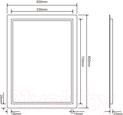 Зеркало Roxen Gotem 510165-60