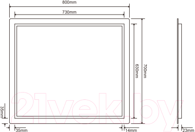 Зеркало Roxen Gotem 510165-80