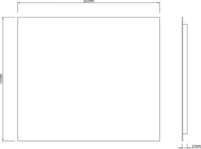 Зеркало Roxen Pure 510175-80