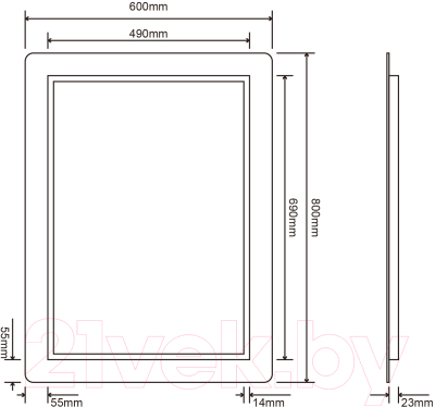 Зеркало Roxen Irida 510185-60