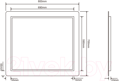 Зеркало Roxen Irida 510185-80