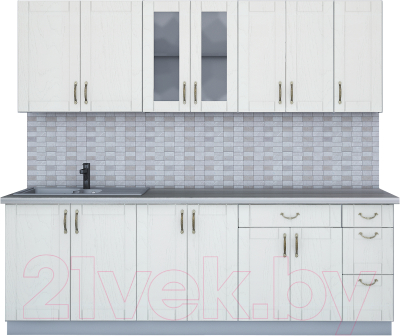 Готовая кухня Интерлиния Мила Крафт 2.3Б - фото