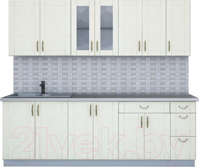 Готовая кухня Интерлиния Мила Крафт 2.3Б - фото