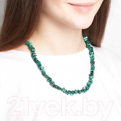 Ожерелье Wolves Малахит 1014