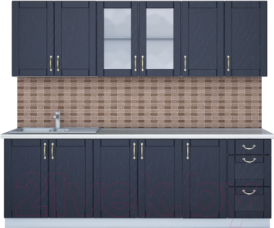 Готовая кухня Интерлиния Мила Крафт 2.4А - фото