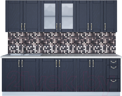 Готовая кухня Интерлиния Мила Крафт 2.5А - фото